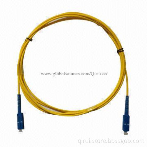 SC/UPC-SC/UPC Simplex Single-mode Fiber-optic Patch Cord, 3M, 3.0 9/125